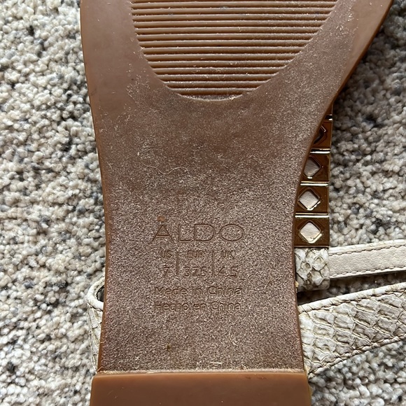 Aldo cream sandals size 7 - Picture 3 of 3